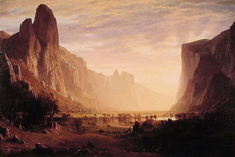 Albert Bierstadt Looking Down Yosemite Valley, Albert Bierstadt